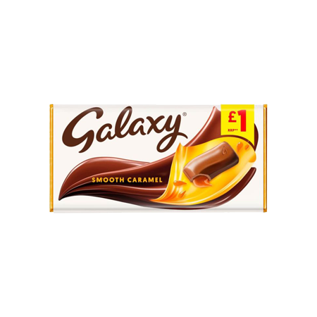 Galaxy Caramel Chocolate Sharing Bar 135g £1 PMP