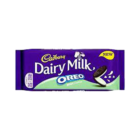 Cadbury dairy milk mint flavoured oreo bar